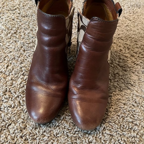 Brown Coach Booties - Picture 3 of 8